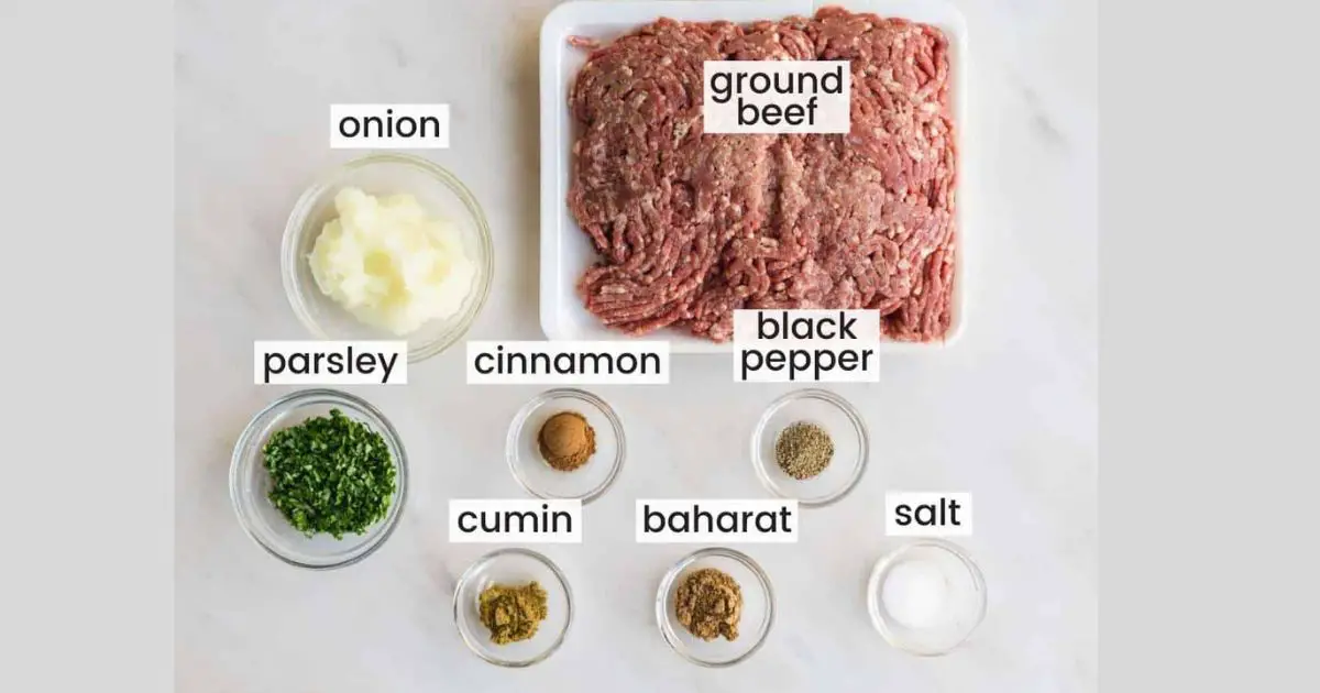 Kefta Ingredients