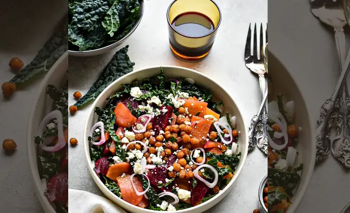 Roasted Beet Kale Salad