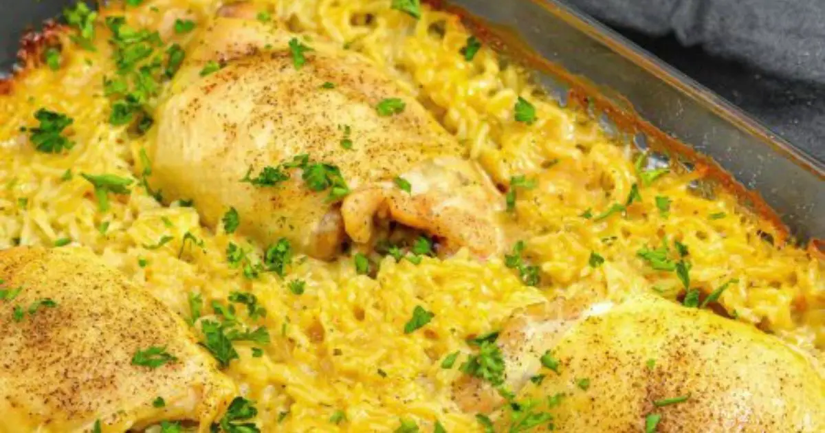 Turmeric Chicken and Rice Casserole